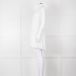 Claudie Pierlot White Long Sleeve Mini Dress
