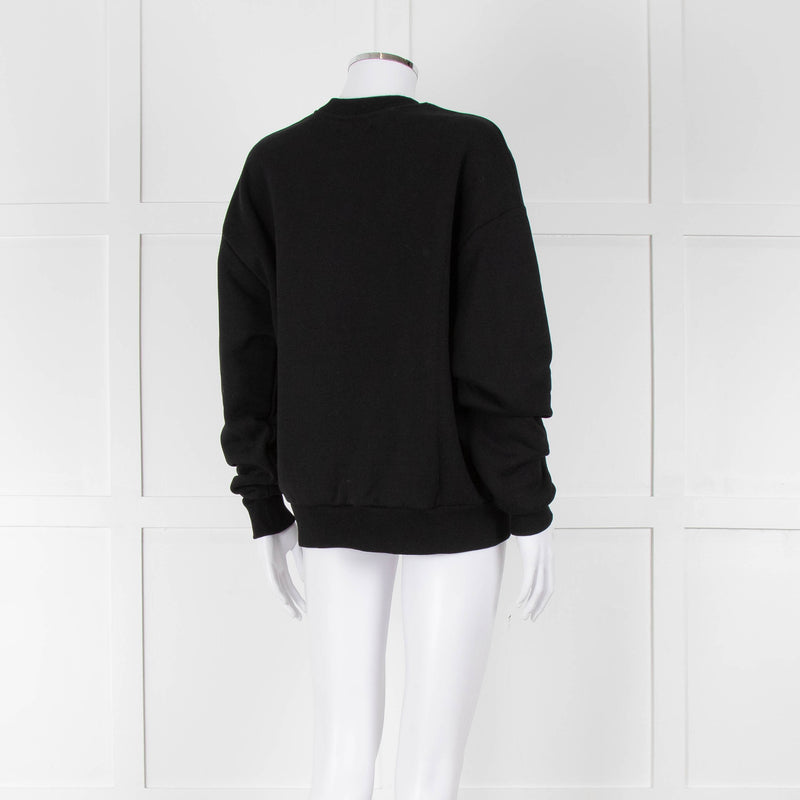 Pangaia Black Jersey Cotton Sweatshirt