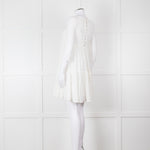 Claudie Pierlot White Long Sleeve Mini Dress