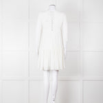 Claudie Pierlot White Long Sleeve Mini Dress