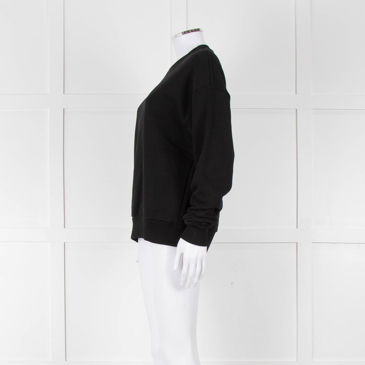 Pangaia Black Jersey Cotton Sweatshirt