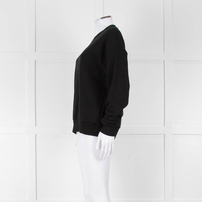 Pangaia Black Jersey Cotton Sweatshirt