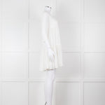 Claudie Pierlot White Long Sleeve Mini Dress