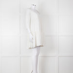 Claudie Pierlot White Long Sleeve Mini Dress