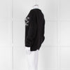 Saint Laurent Black Mohair'Saint Laurent' Motif Jumper