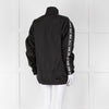Off-White Black Nylon Jacket With Silver Lurex Arrows
