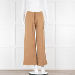 Raey Responsible Camel Cashmere Wide Leg Knitted Trousers