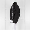 Off-White Black Nylon Jacket With Silver Lurex Arrows