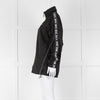 Off-White Black Nylon Jacket With Silver Lurex Arrows