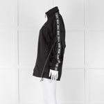 Off-White Black Nylon Jacket With Silver Lurex Arrows
