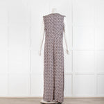 Paul & Joe Sister Navy White Floral Sleeveless Jumpsuit