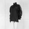 Off-White Black Nylon Jacket With Silver Lurex Arrows