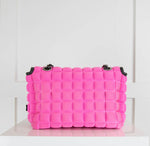 B Prime Pink Scuba Cubed Cross Body Bag