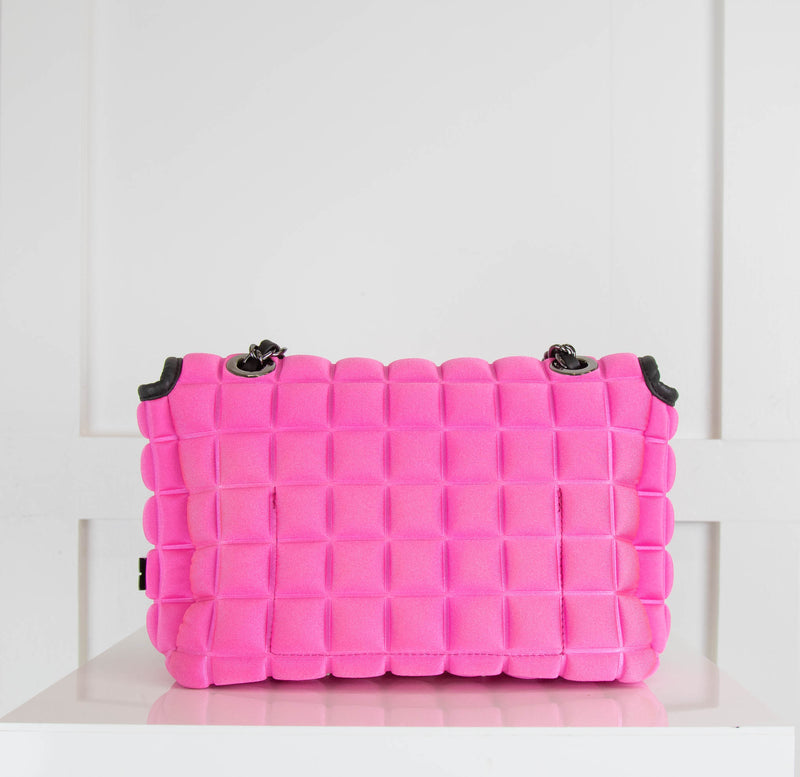 B Prime Pink Scuba Cubed Cross Body Bag