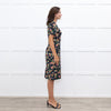 Erdem Navy Pink Red Yellow Blue Floral Cotton Blend Dress