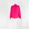 Zadig Voltaire Pink Neck Tie Long Sleeve Blouse