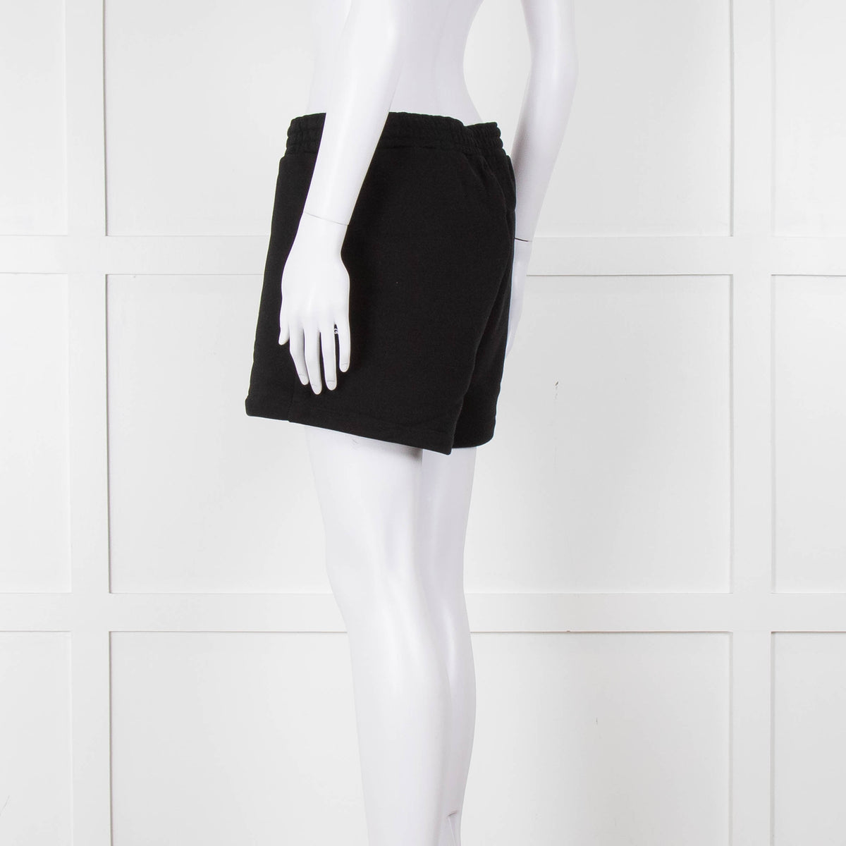 Pangaia Black Cotton Jersey Shorts