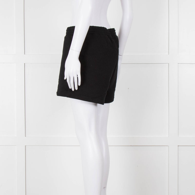 Pangaia Black Cotton Jersey Shorts