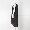 Theory Black White Polka Dot Sleeveless Shift Dress