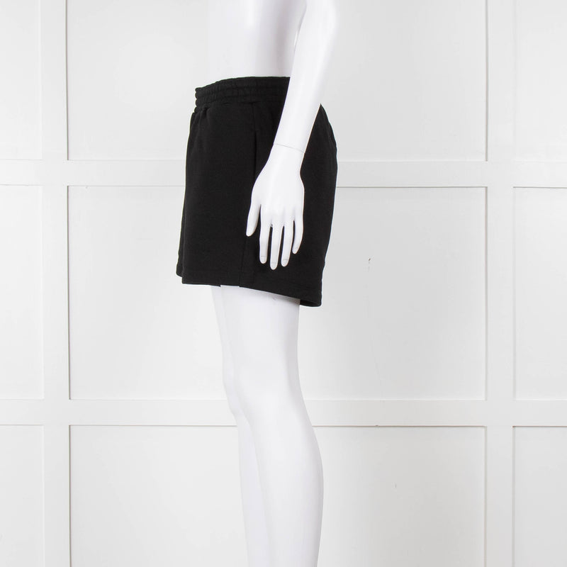 Pangaia Black Cotton Jersey Shorts