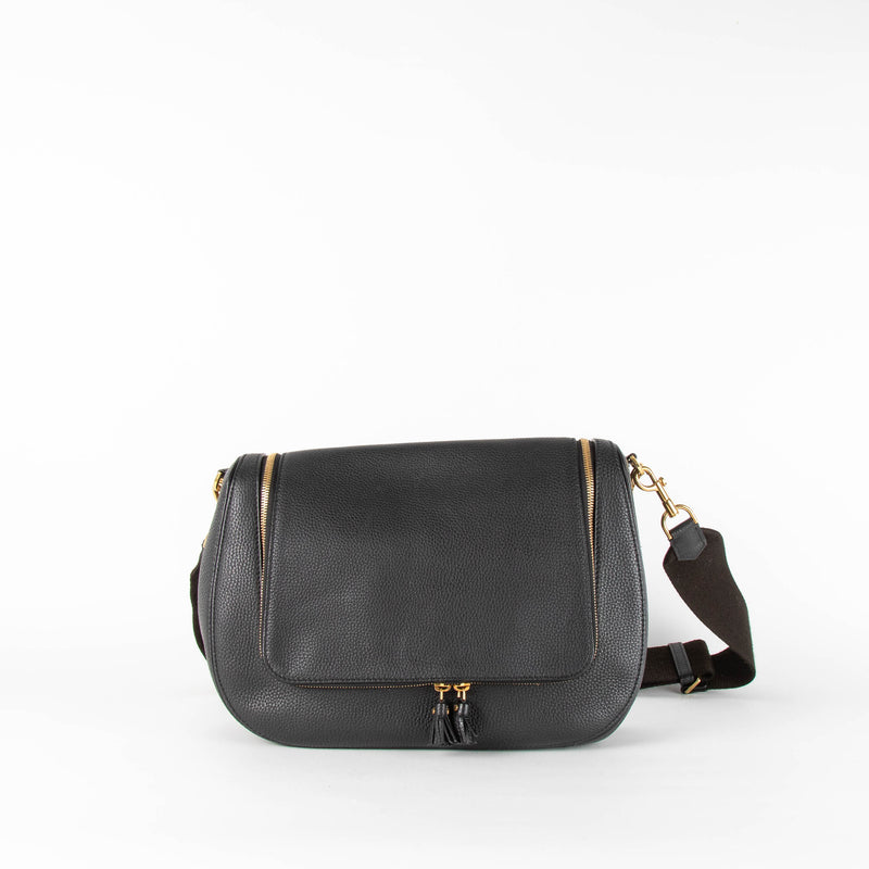 Anya Hindmarch Black Vere Shoulder Bag with Multiple Straps