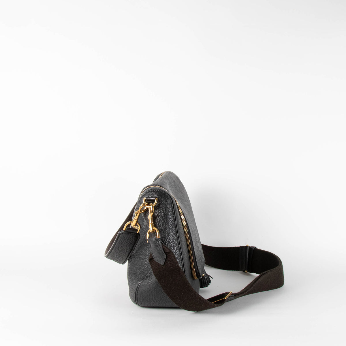 Anya Hindmarch Black Vere Shoulder Bag with Multiple Straps