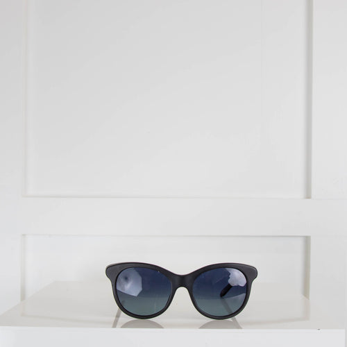 Tiffany & Co Matt Black Frame Sunglasses