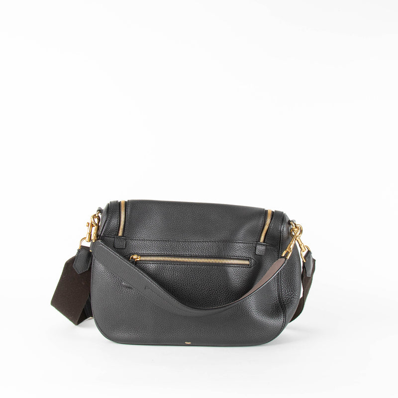 Anya Hindmarch Black Vere Shoulder Bag with Multiple Straps
