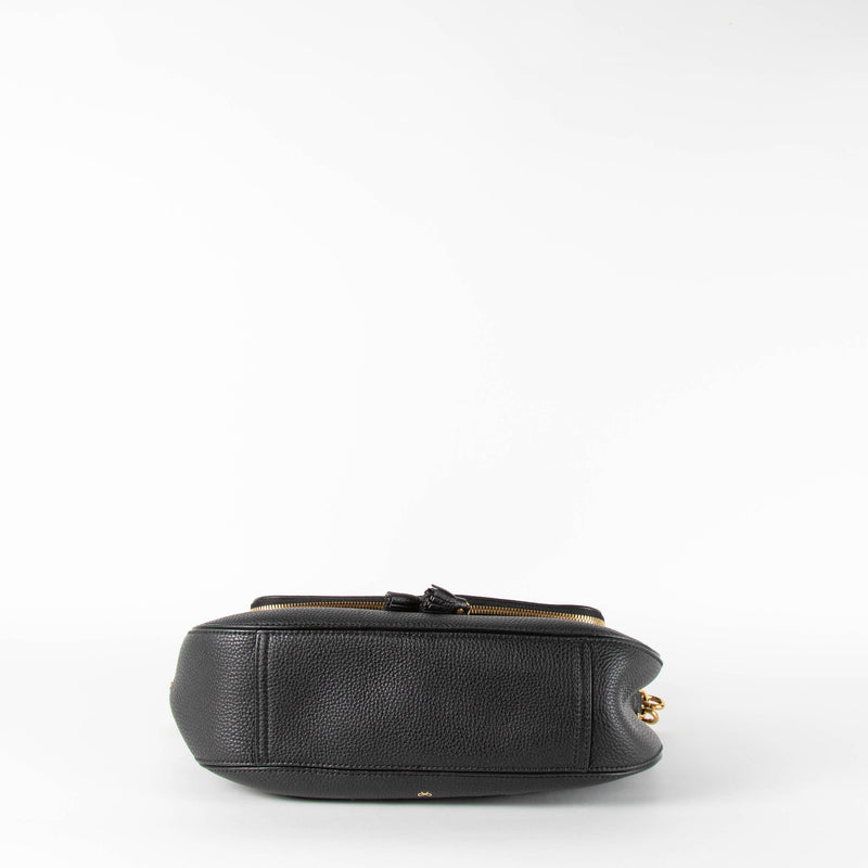 Anya Hindmarch Black Vere Shoulder Bag with Multiple Straps