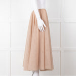 Raey Nude Net Tulle Full Circle Maxi Skirt