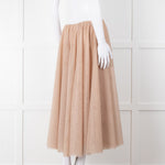 Raey Nude Net Tulle Full Circle Maxi Skirt