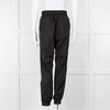 Off-White Black Nylon Joggers With Silver Lurex Arrows