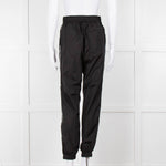 Off-White Black Nylon Joggers With Silver Lurex Arrows