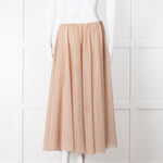 Raey Nude Net Tulle Full Circle Maxi Skirt