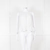 Zimmermann White Halter Neck Lace Cotton Top
