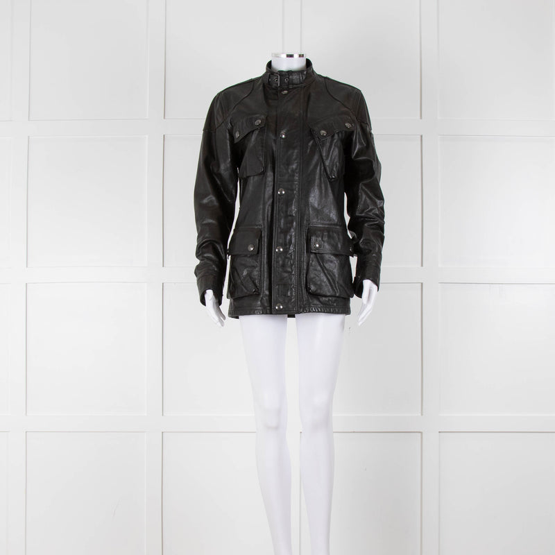 Belstaff Black Leather Legacy Trialmaster Panther Jacket – Phoenix