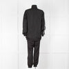 Off-White Black Nylon Jacket With Silver Lurex Arrows