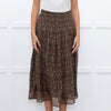 Really Wild Khaki Small Floral Print Skirt
