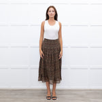Really Wild Khaki Small Floral Print Skirt