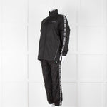 Off-White Black Nylon Jacket With Silver Lurex Arrows