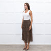 Really Wild Khaki Small Floral Print Skirt