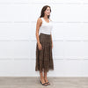 Really Wild Khaki Small Floral Print Skirt