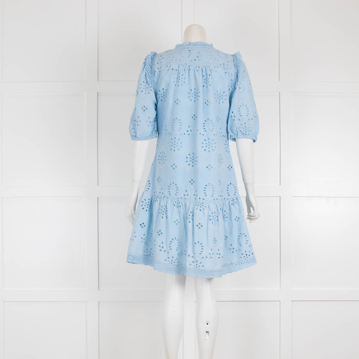 Moliin Copenhagen Blue Broderie Anglaise Dress
