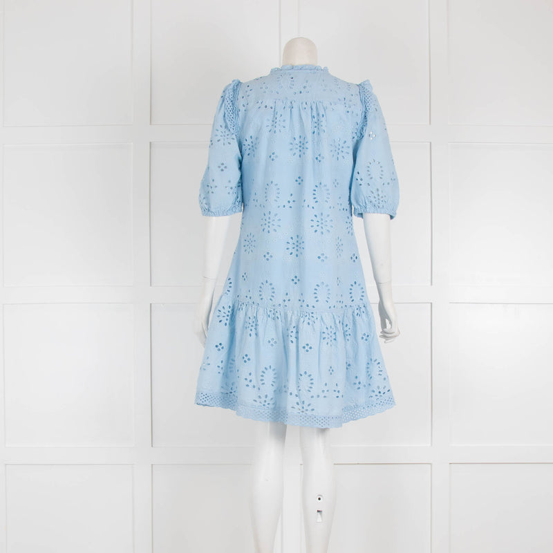 Moliin Copenhagen Blue Broderie Anglaise Dress