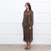 Really Wild Khaki Small Floral Pattern Frill Front Shirt