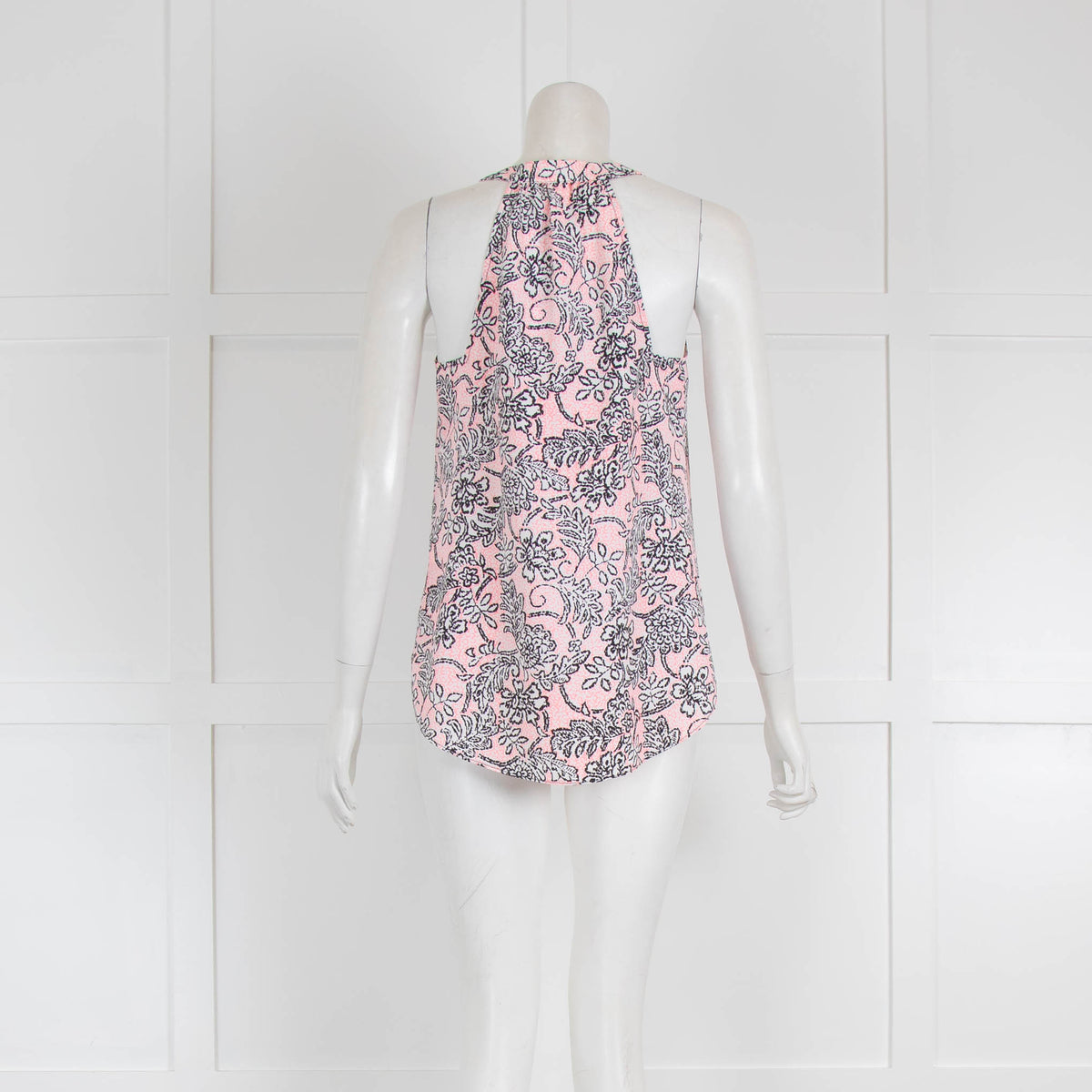 Cooper & Ella Pink, Black and White Sleeveless top
