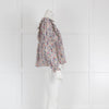 Idano Multicolour Floral and Frill Blouse