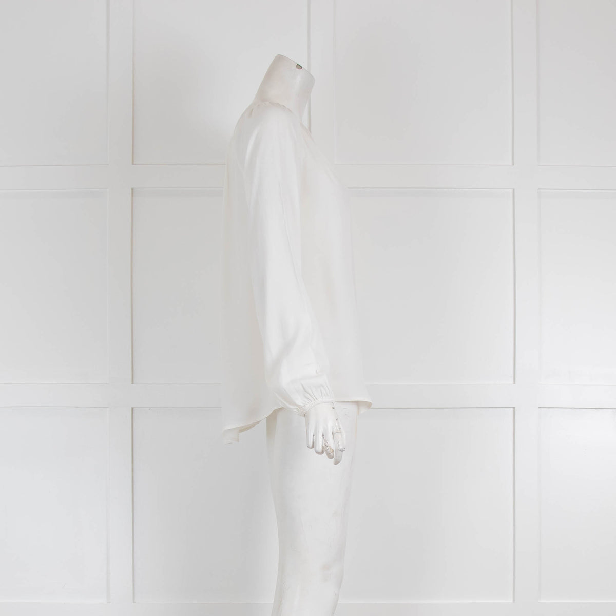 Patrizia Pepe Cream Silk Mix Top