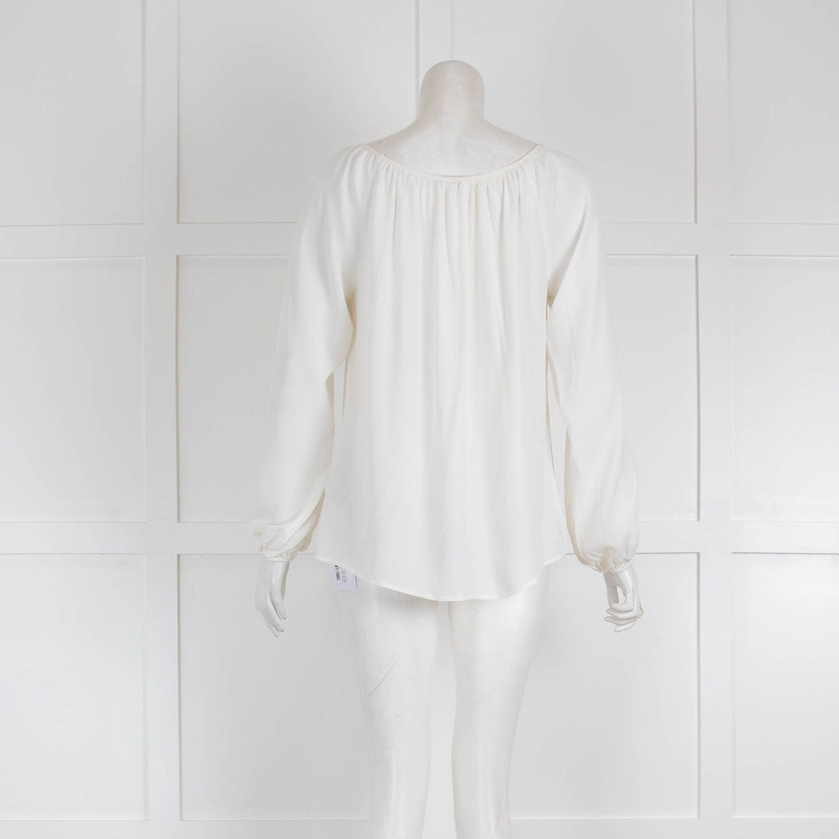 Patrizia Pepe Cream Silk Mix Top