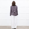 Dea Kudibal Dark Grey and Pink Leopard Silk Shirt